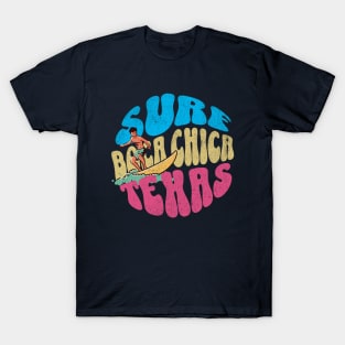 Surf Boca Chica Texas Vintage Surfboard Surfing T-Shirt